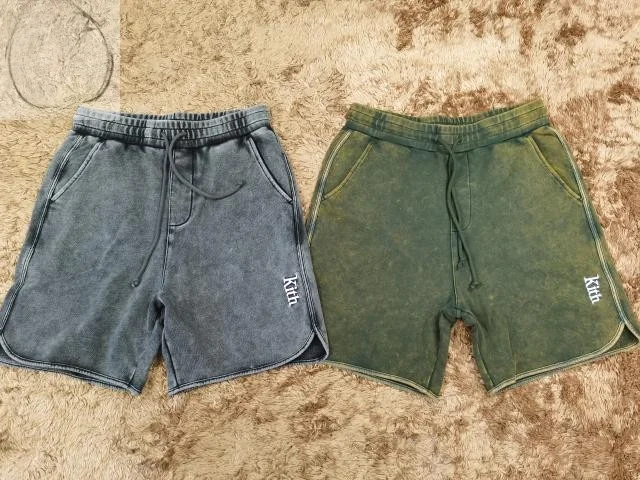 

Базовые прочные хлопковые брюки прямого кроя средней длины с эффектом потертости, с окрашенным логотипом, двухцветные, молодежные, модные, летние, повседневные