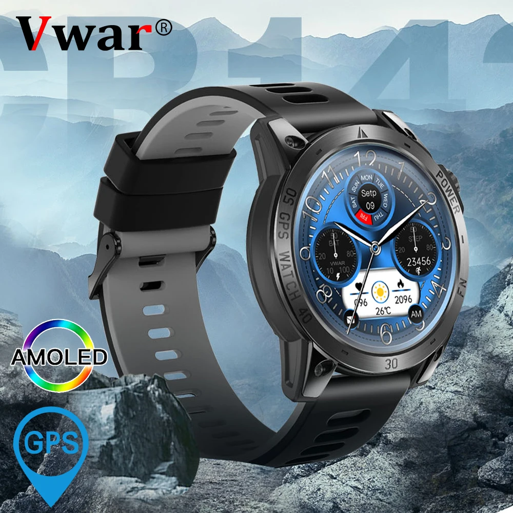 

VWAR Fit 3S Smart Watch Outdoor Altitude Barometric Compass GPS Smart Watch Men 5ATM Waterproof Sport Smartwatch 1.43“ AMOLED