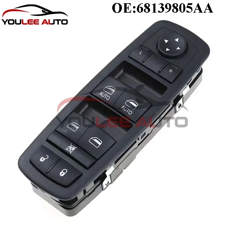 

68139805AA Power Master Window Switch For Chrysler 200 300 Dodge Charger Ram 4-Door 2011-2017 68231805AA 68139805AB 56046823AC