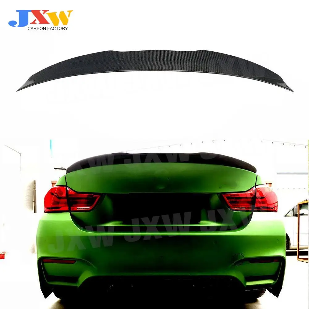 

Carbon Fiber Car Rear Spoiler Rear Wing Spoiler Lip Fits for BMW 4 Series F82 M4 Coupe 2 door 2014-2019 Rear Trunk Boot Lip