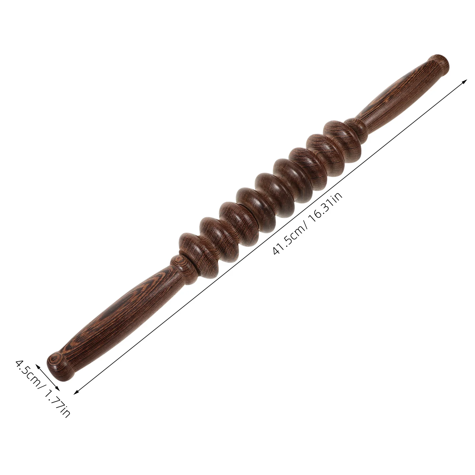 Rodillo de masaje de madera, palo de mano para todo el cuerpo, alivio muscular de las piernas, diseño ergonómico, textura de madera Natural, terapia de tejidos profundos