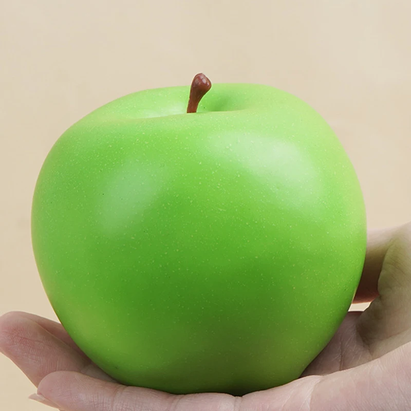 Simulazione calda frutta mela plastica falso rosso verde giallo mele puntelli per foto frutta casa artificiale varietà negozio modello decorazione