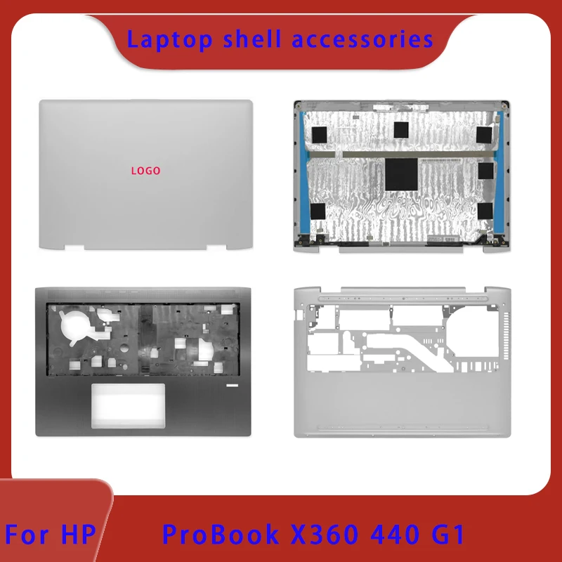 

Laptop case for HP PROBOOK X360 440 G1, LCD screen, back cover, top back cover/front panel/palm rest/bottom cover, ABCDE Cover