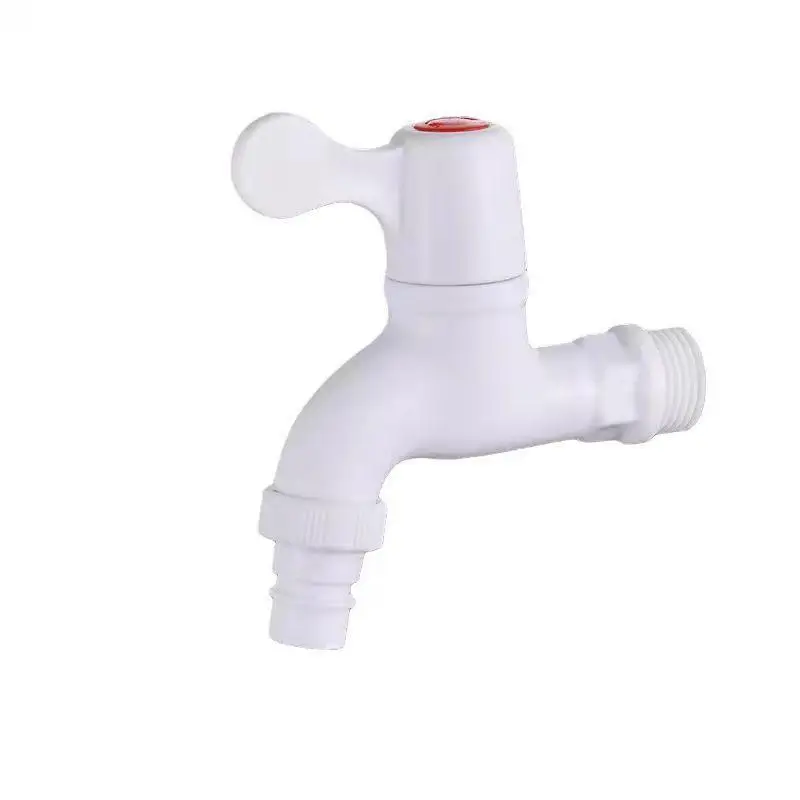 

Plastic faucet PP white faucet washing machine faucet toilet kitchen faucet project
