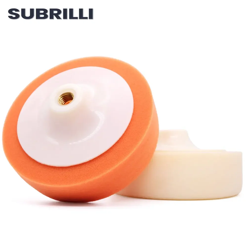 SUBRILLI 6 pulgadas 150MM de abrillantado para coche de esponja almohadilla de pulido con cera M14 M16 hilo herramienta esponja de espuma