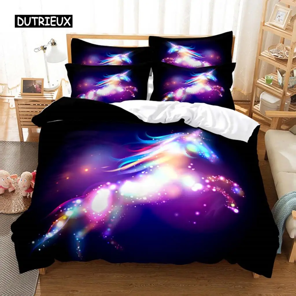 

Unicorn Bedding Set Duvet Cover Set 3d Bedding Digital Printing Bed Linen Queen Size Bedding Set Fashion Design