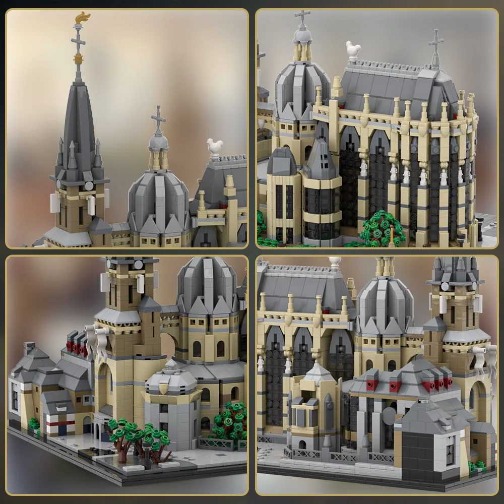 

MOC Aachen Cathedral - mausoleum of Charlemagne Building Blocks DIY Assemble Toy Gift
