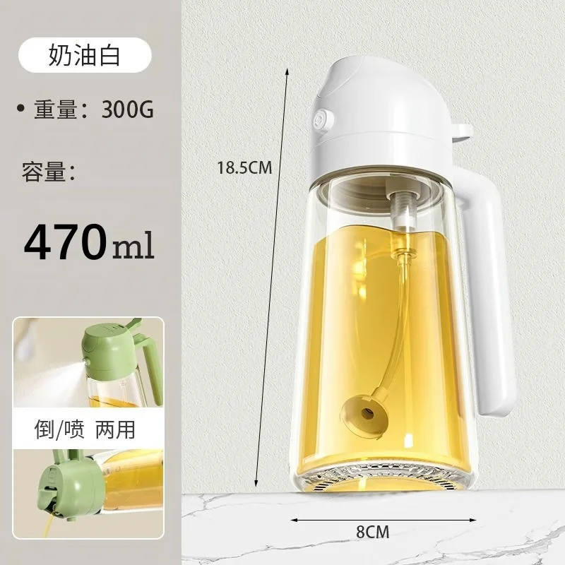 Automatic Oil Sprayer, Auto Open Close Oil Mister for Cooking, No Drip Spray Bottle for Kitchen BBQ Salad