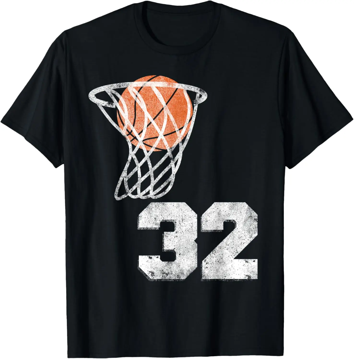 Vintage Basketball Jersey Number 32 T-Shirt Player Number T-Shirt