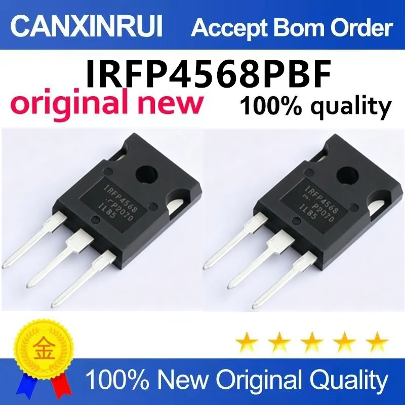 （5pcs-10pcs）Original genuine IRFP4568PBF TO-247 N-channel 150V/171A direct insertion MOSFET chip