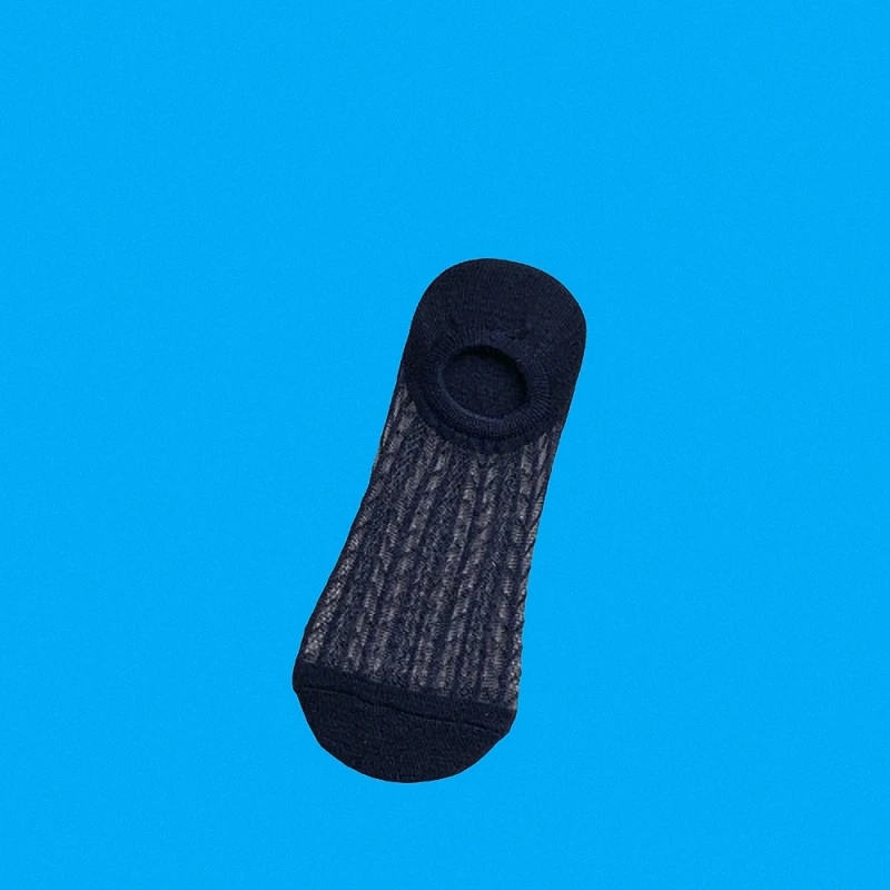 Chaussettes bateau décontractées en maille fine pour hommes, carte en coton invisible, creux peu profonds, chaussettes en silicone dépistolet ant, été, nouveau, 5/10, 2024 paires