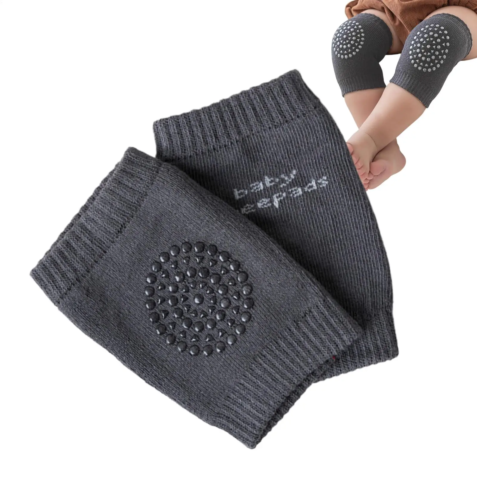 

Baby Crawling Knee Pads Non-slip Kids Elbow Wrap Baby Crawling Breathable Arm Protector For Outdoor Home Daily Practice Travel
