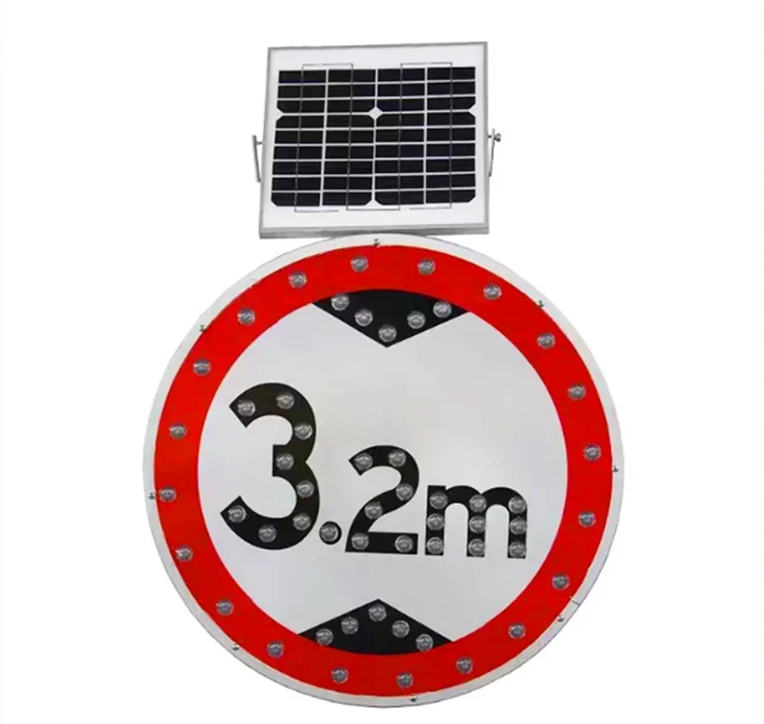 Factory Price Portable Wireless Work Safety Slow Down Flashing Led Solar Traffic Sign Warning Light