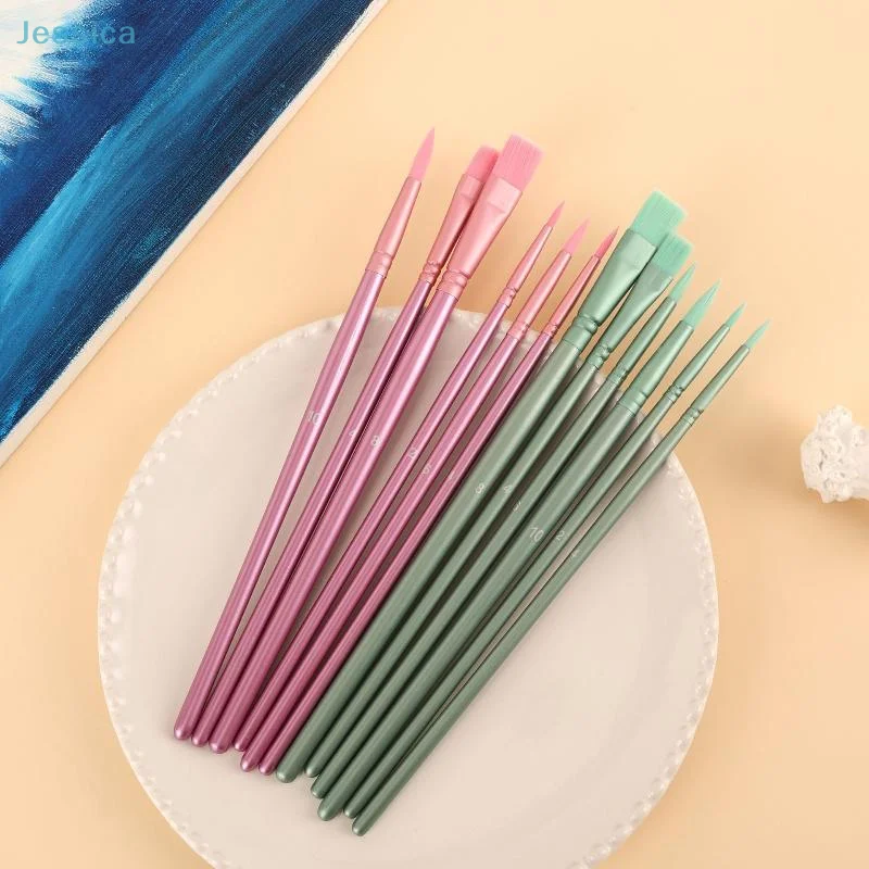 ♥ ชุดแปรงทาสีน้ำ ขนไนลอน ด้ามไ - Gouache Paint Set บทวิจารณ์และราคา