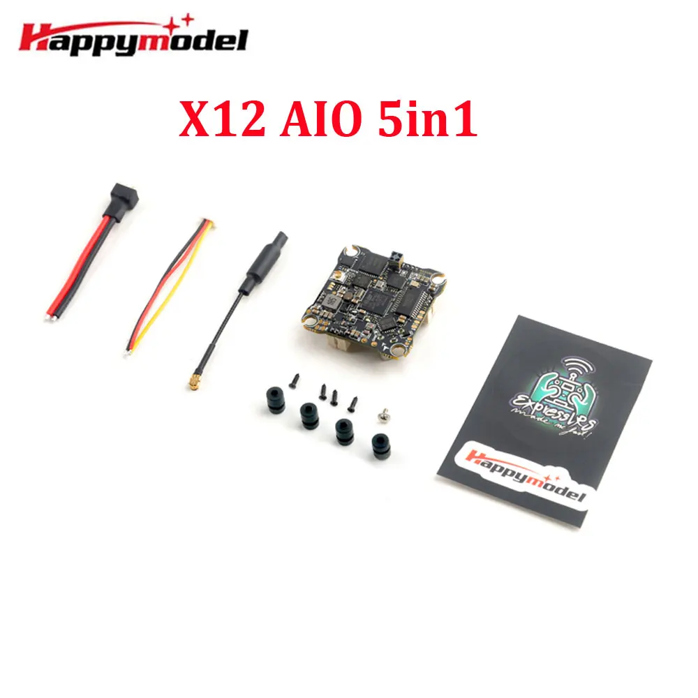 

Контроллер полета HappyModel X12 AIO 5в1, встроенный 12A ESC и OPENVTX, 400 МВт, поддержка 1-2S ELRS для гоночного дрона FPV Crux3 Crux35