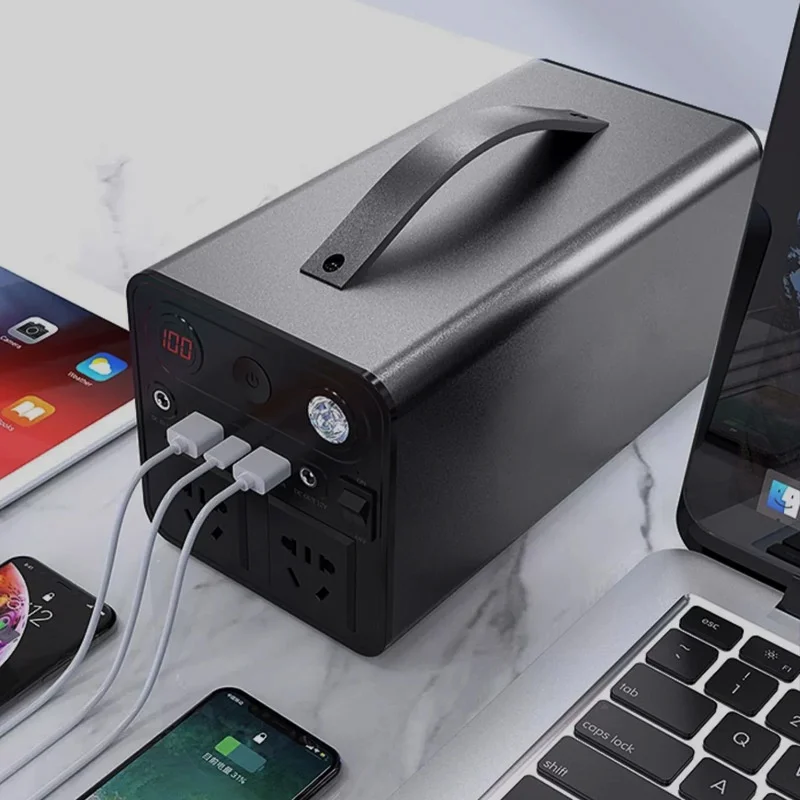 300W High Power Portable Household Lighting Large Capacity 220V Energy Storage For Outdoor Emergencies MPPT Mobile Power Supply