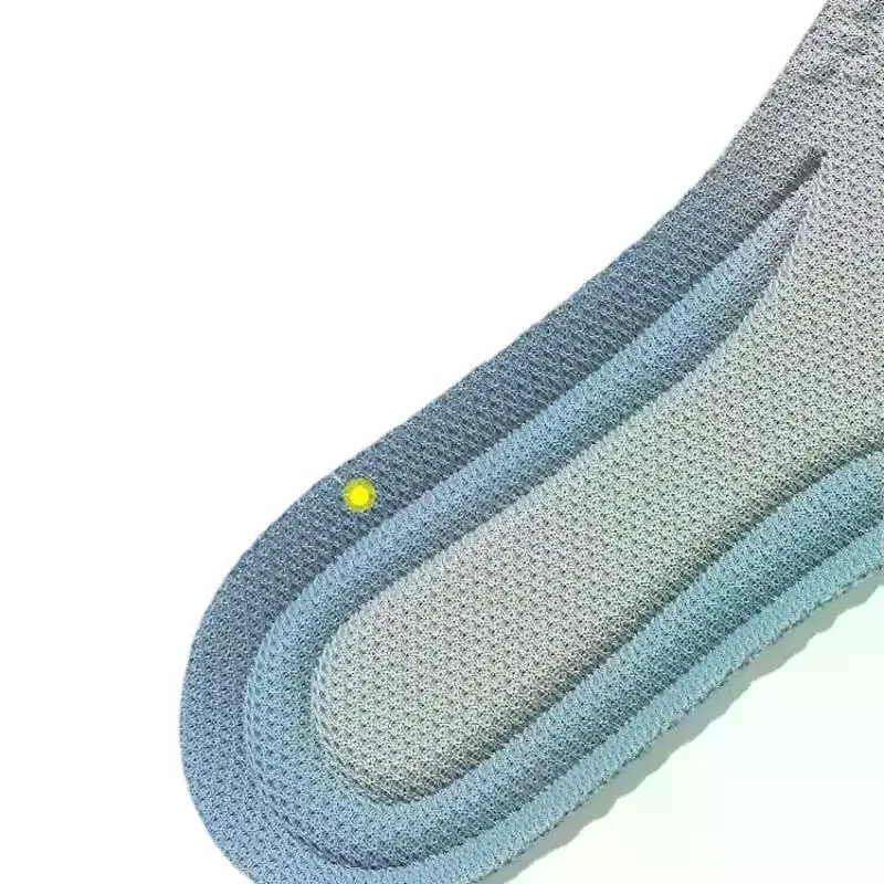 4D Sports Massage Insoles High Elastic Shock Absorption Deodor EU47-48 Large Size for Adult Marathon Running Training