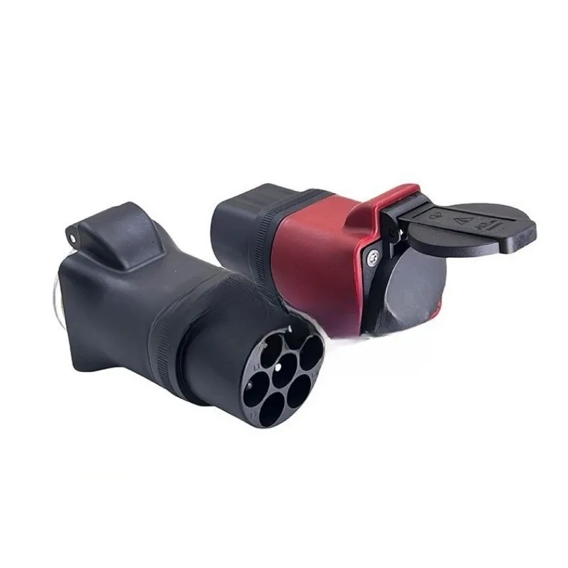 Type2 To Schuko EV Discharge Adapter European Standard Charging Gun Power Take Off Converter 16A 230V Socket