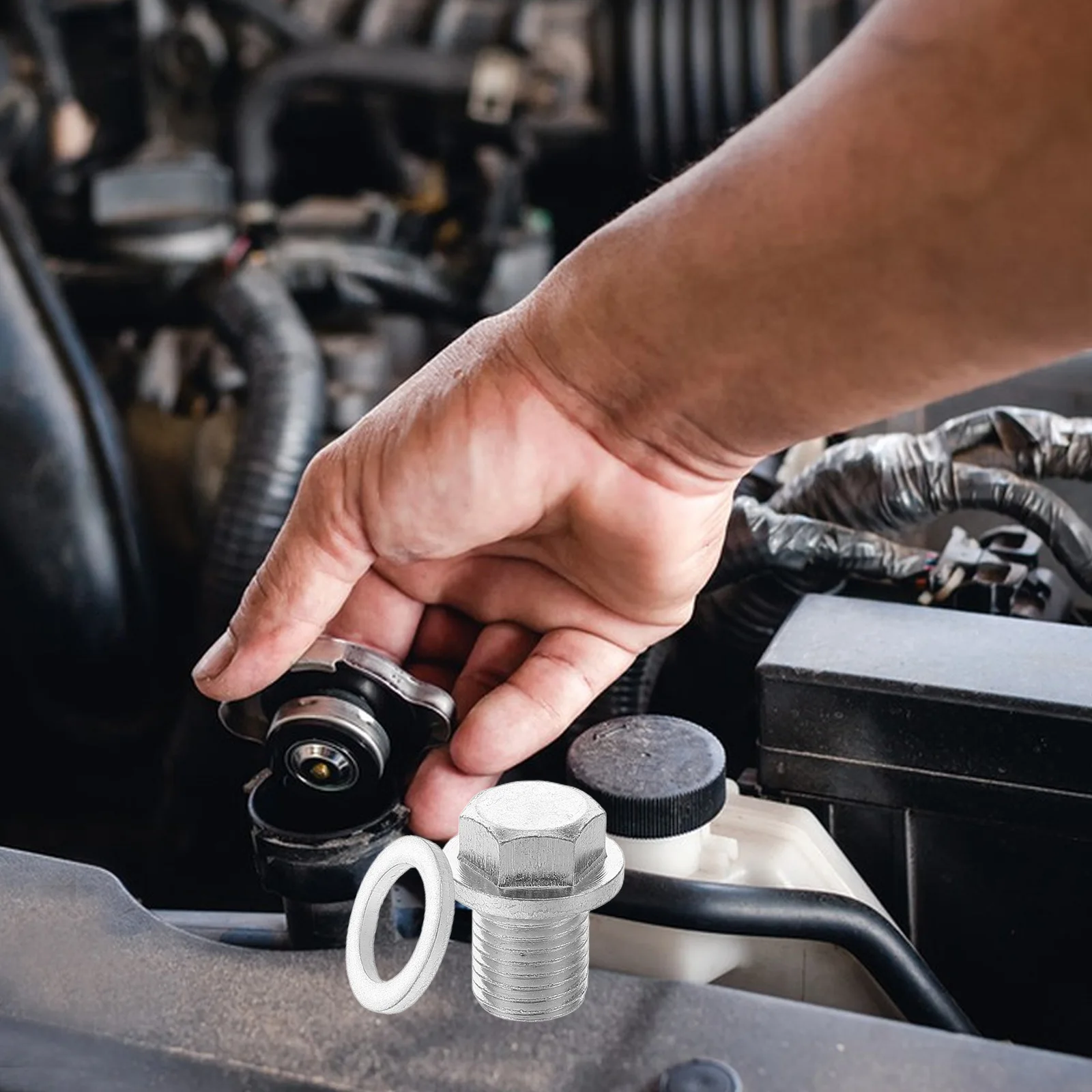 Vis de vidange d'huile moteur * 1.5, joint de remplacement Durable, rondelle étanche pour la réparation automobile, outil de bouchon de Transmission automatique