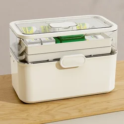 Home Medicine Box, Large Capacity, First Aid Box, Multi-layer, Emergency Storage Box, Family Suitcase