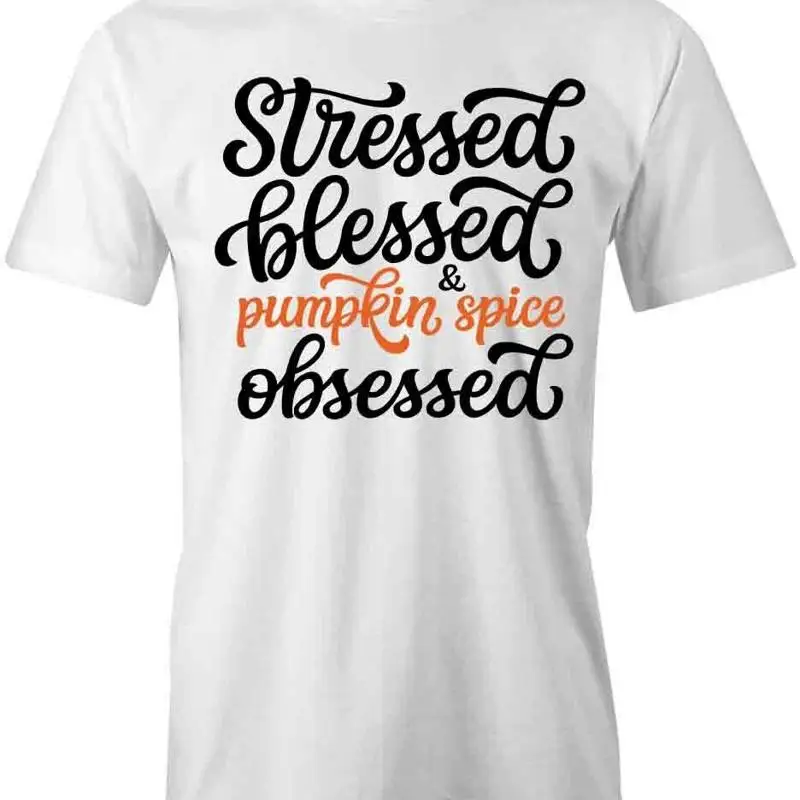 

PUMPKIN SPICE OBSESSED T Shirt d Cotton FALL CLOTHING S1WSA560