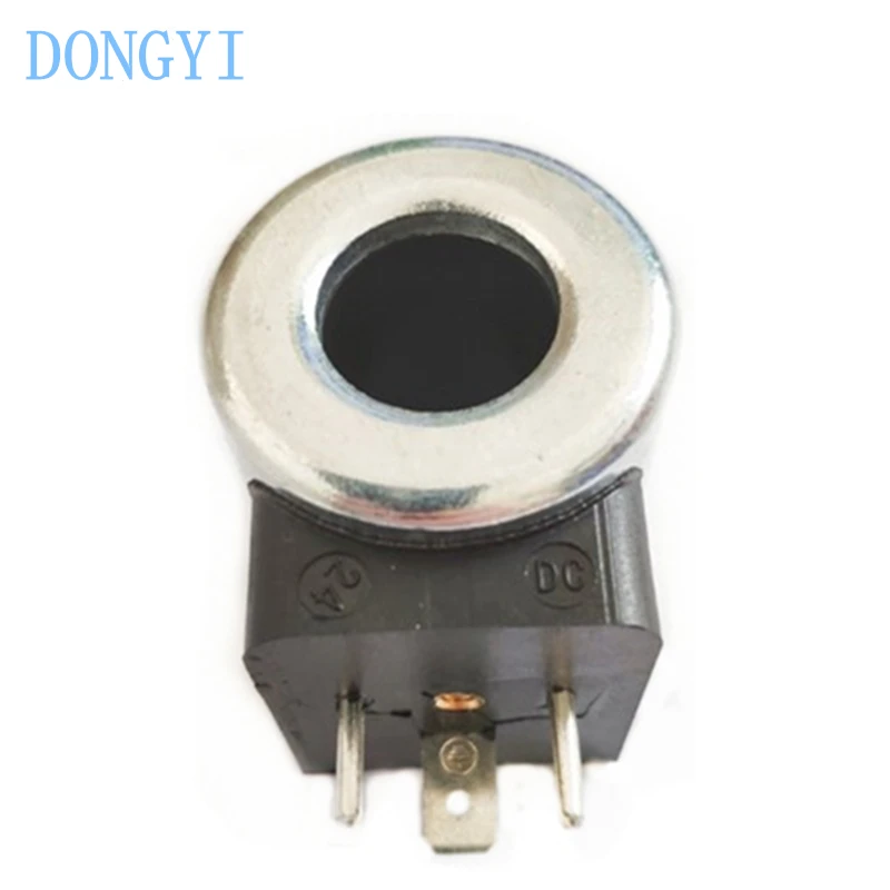 Hydraulic Pump Solenoid Valve Coil DC12V DC24V Excavator Solenoid Valve Coil Inner Diameter 18mm Height 40mm