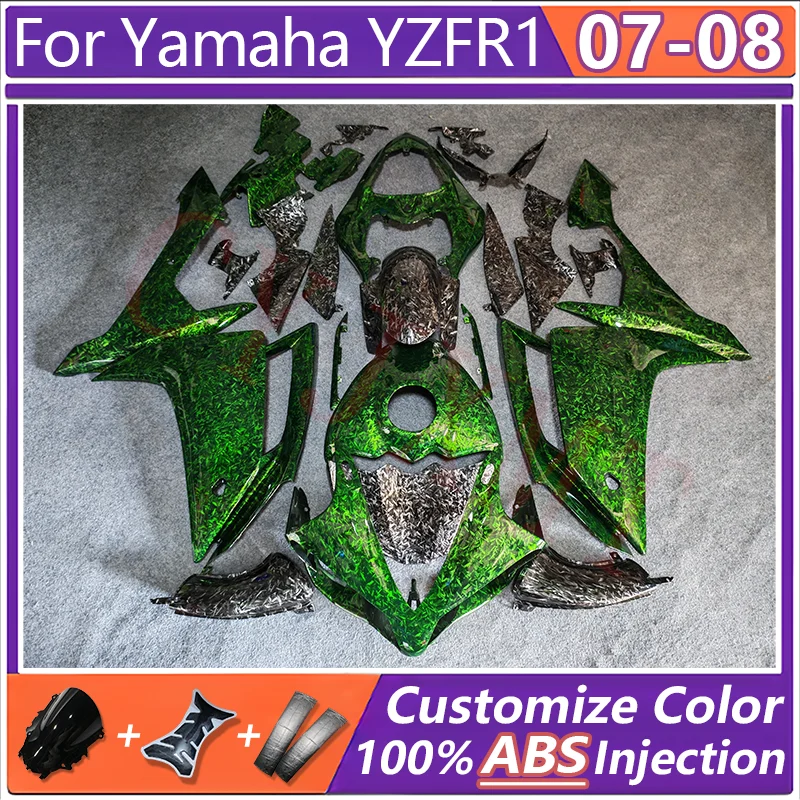 

Forge Carbon Motorcycle Fairing Kit for YAMAHA YZF R1 2007 2008 Protective Fairings YZFR1 YZF-R1 07 08 Bodyframe Back Seat Cover