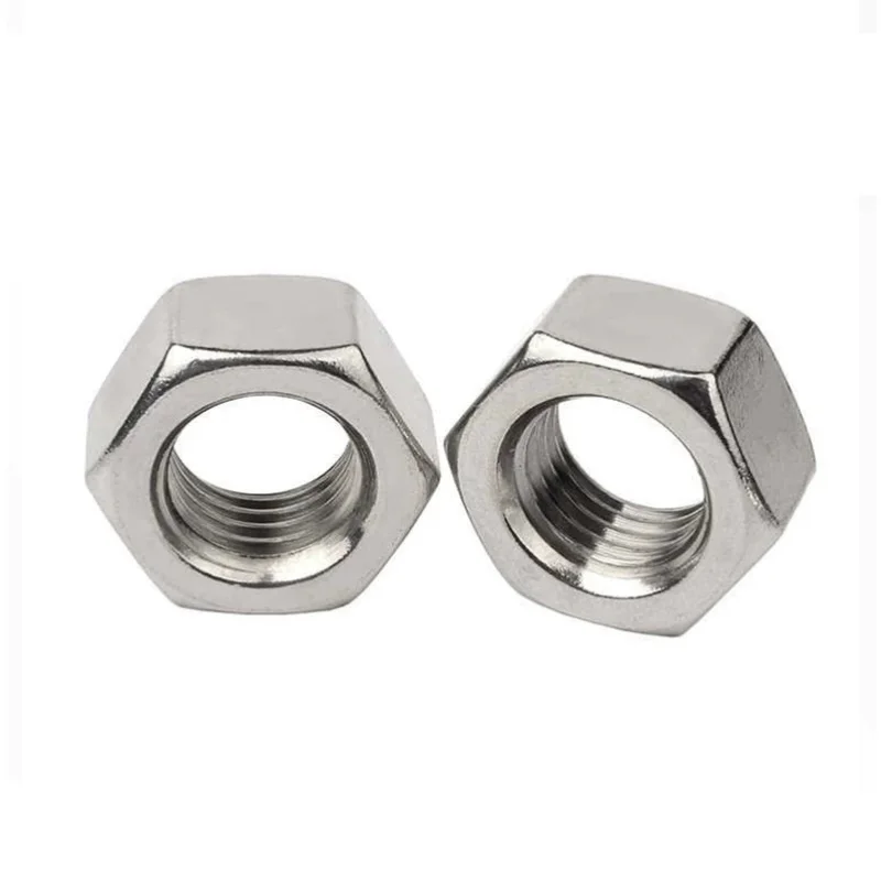 304 A2 Stainless Steel Hex Hexagon Nut DIN934 for M1 M1.2 M1.4 M1.6 M2 M2.5 M2.6 M3 M3.5 M4 M5 M6 M8 M10 To M33 Screws Bolts