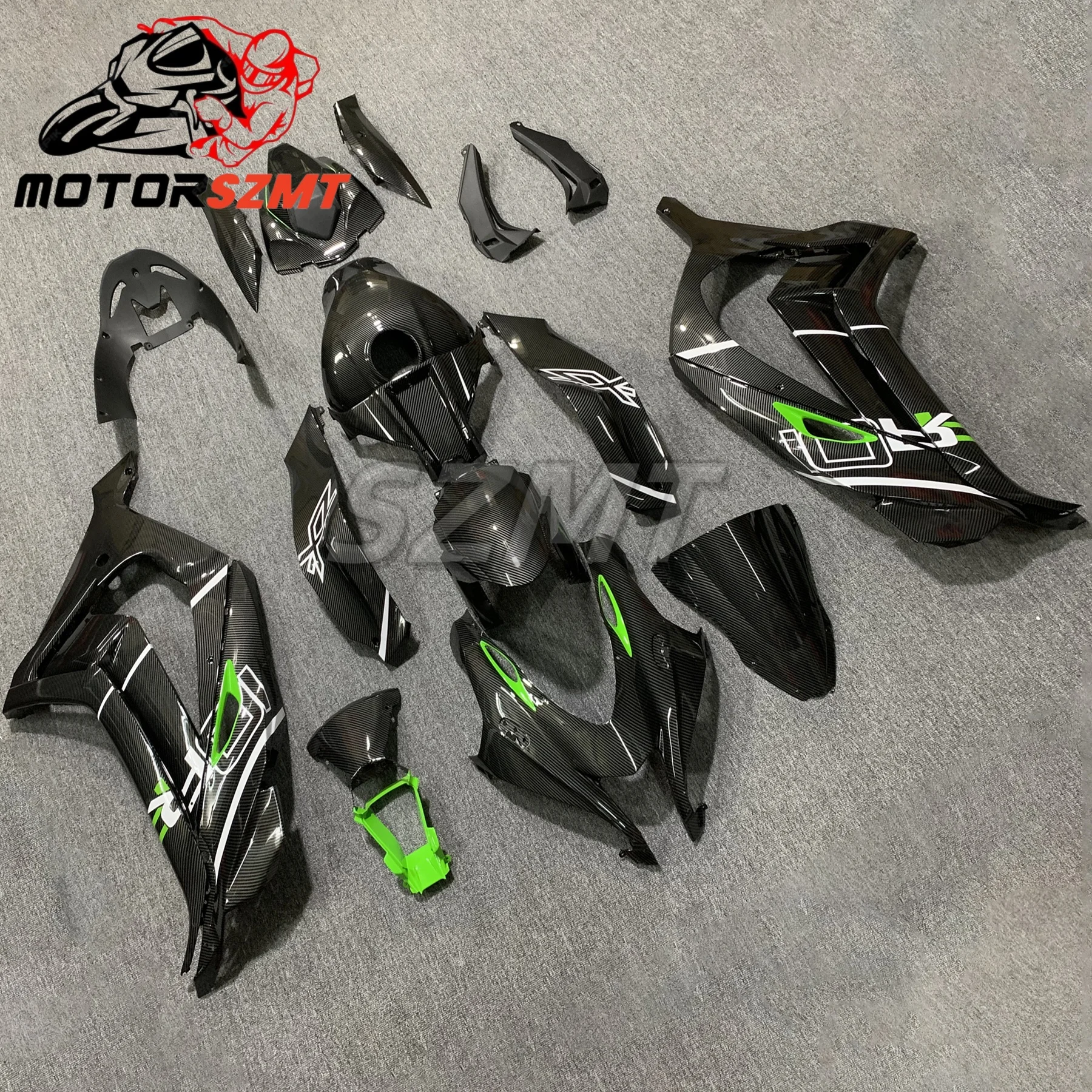 2016-2020 Motorcycle Black Prints For Kawasaki ZX10R 2016-2020 Full Fairing Kits Injection Bodywork