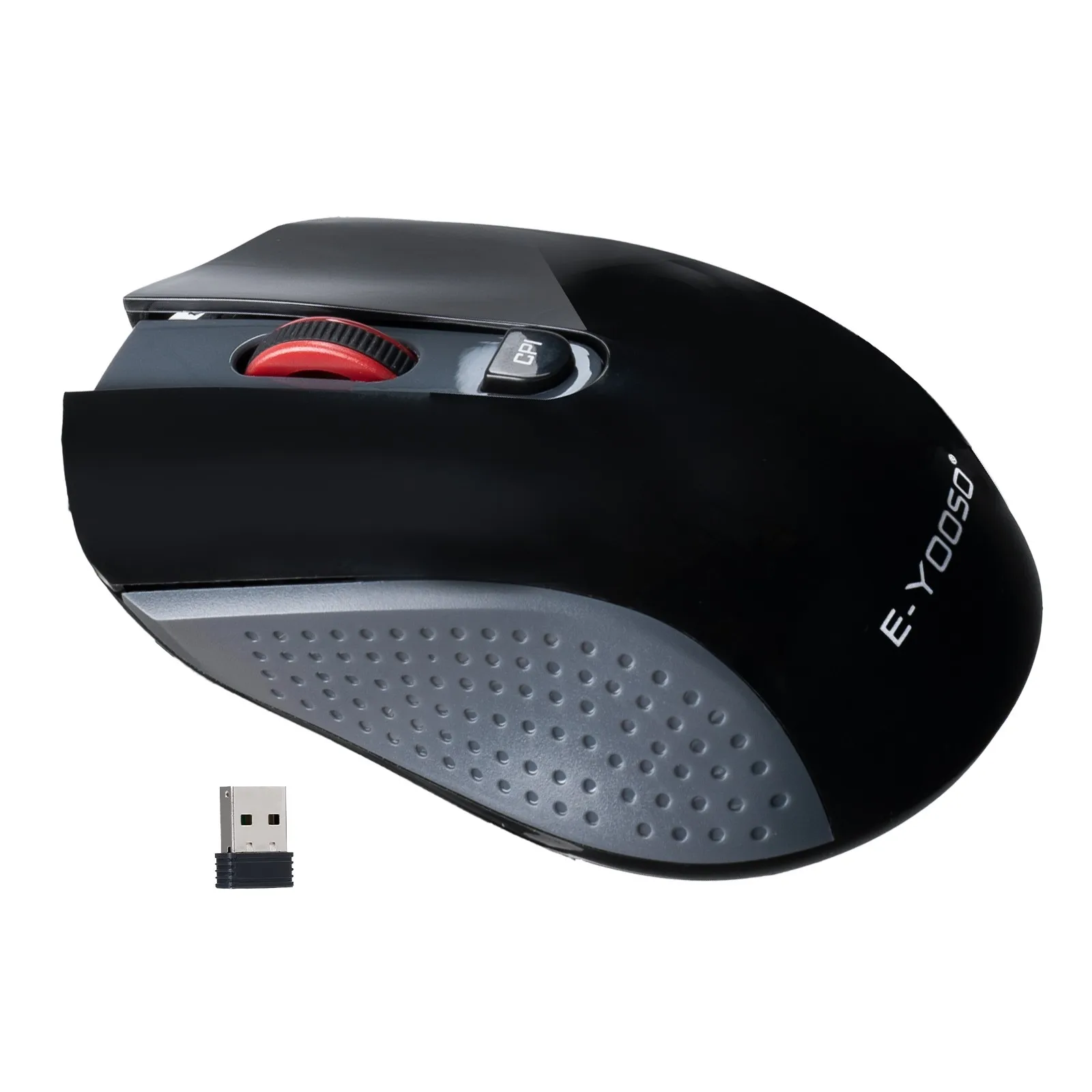 E-YOOSO 2.4G Wireless Mouse Ultra-Light Ergonomic Mice 5 Adjustable DPI 800-4000 Portable Cordless Mouse for Laptop PC
