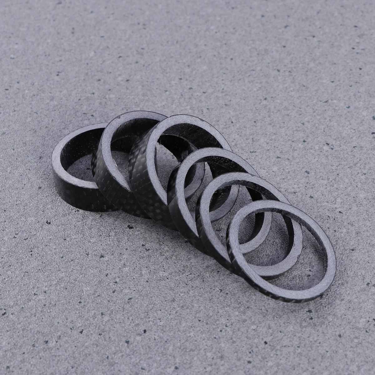 

6pcs Carbon Fiber Bike Headset Spacers 2Mm 3Mm 5Mm 10Mm X3 Lightweight For Road Bikes Handlebar Stem .6Mm