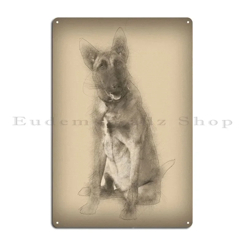 Belgian Shepherd Dog 8 Mon Metal Plaque Poster Club Kitchen Personalized Character Mural Tin Sign Poster