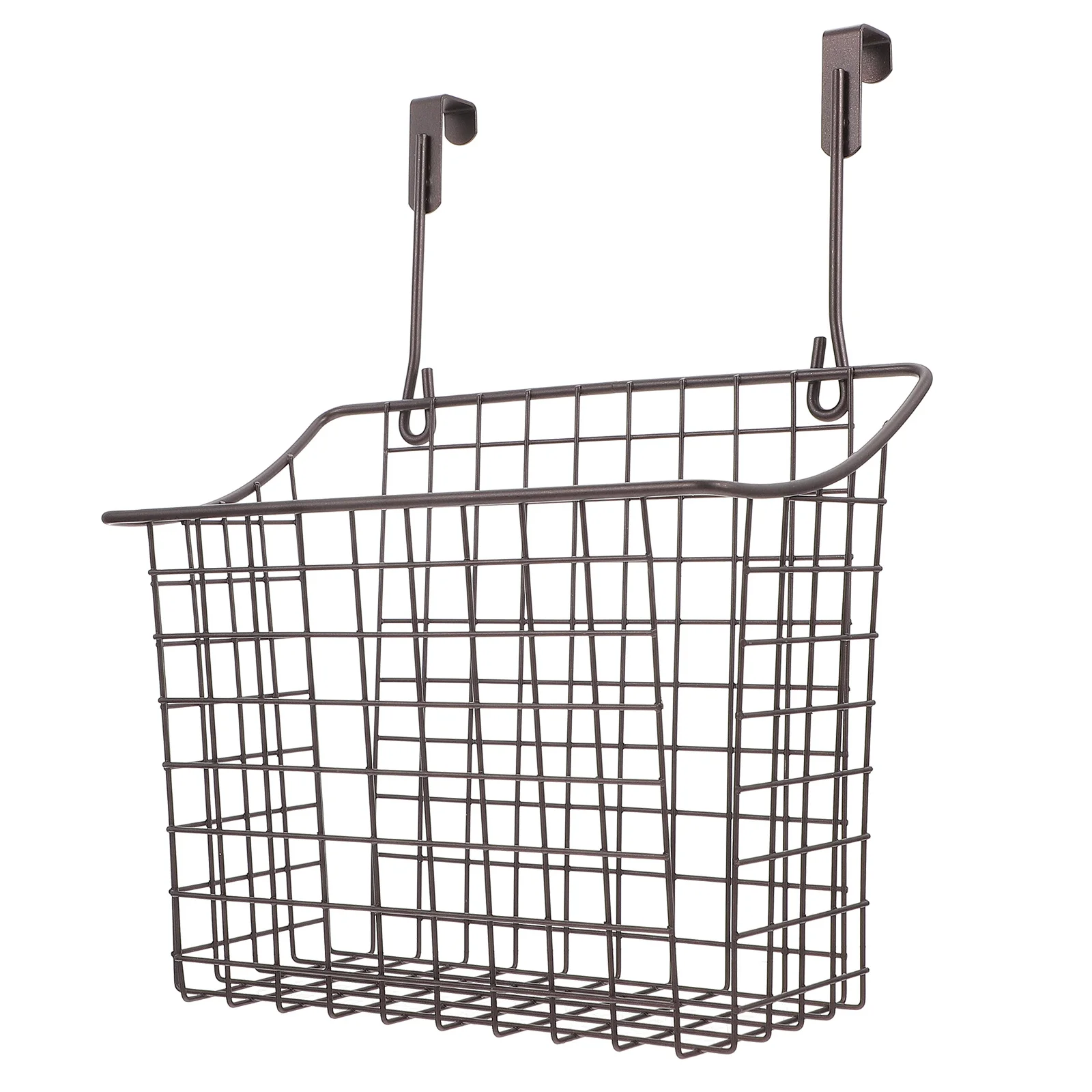 

1pc Cabinet Door Hanging Basket Black Iron Wire Storage Basket For Kitchen Home Organization Fruit Vegetable Snack Can Egg
