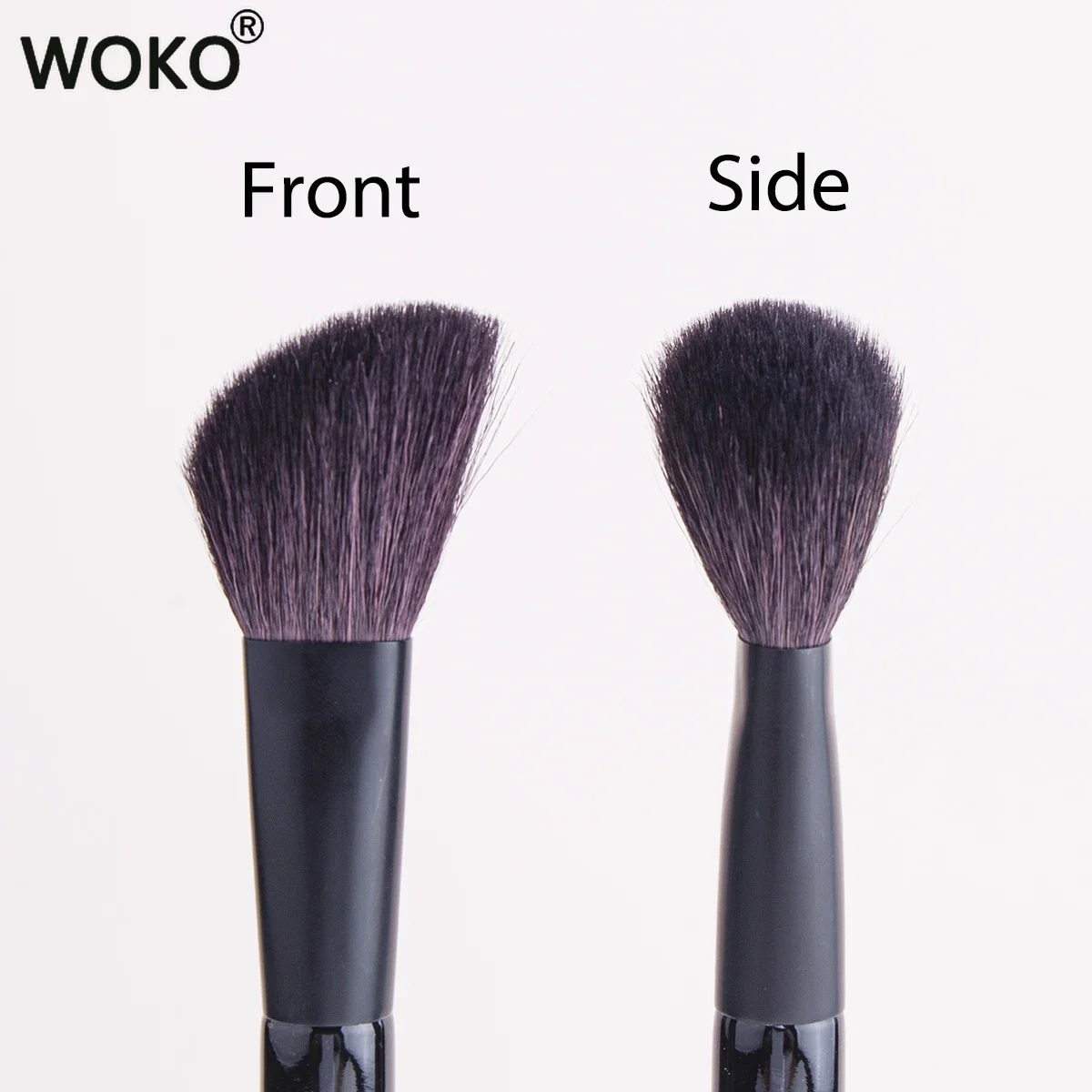 1pcs Sickle Contour Brush High Quality Soft Goat Hair Face Contour Brush Powder Blusher Powder Contour Makeup Tool