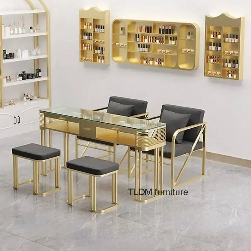 

Portable Modern Portable Nail Table Receptionist Exquisite Table Manicure Nail Designer Tavolo Manicure Salon Furniture MQ50NT