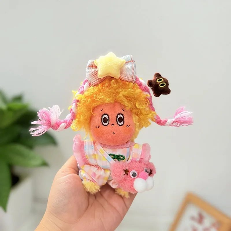 Hot Funny Haircut Star Man Doll Clothes Cute Cherry Pink Braid Set Clothes Clothing Garment Accessories Twinkle Star Pattern
