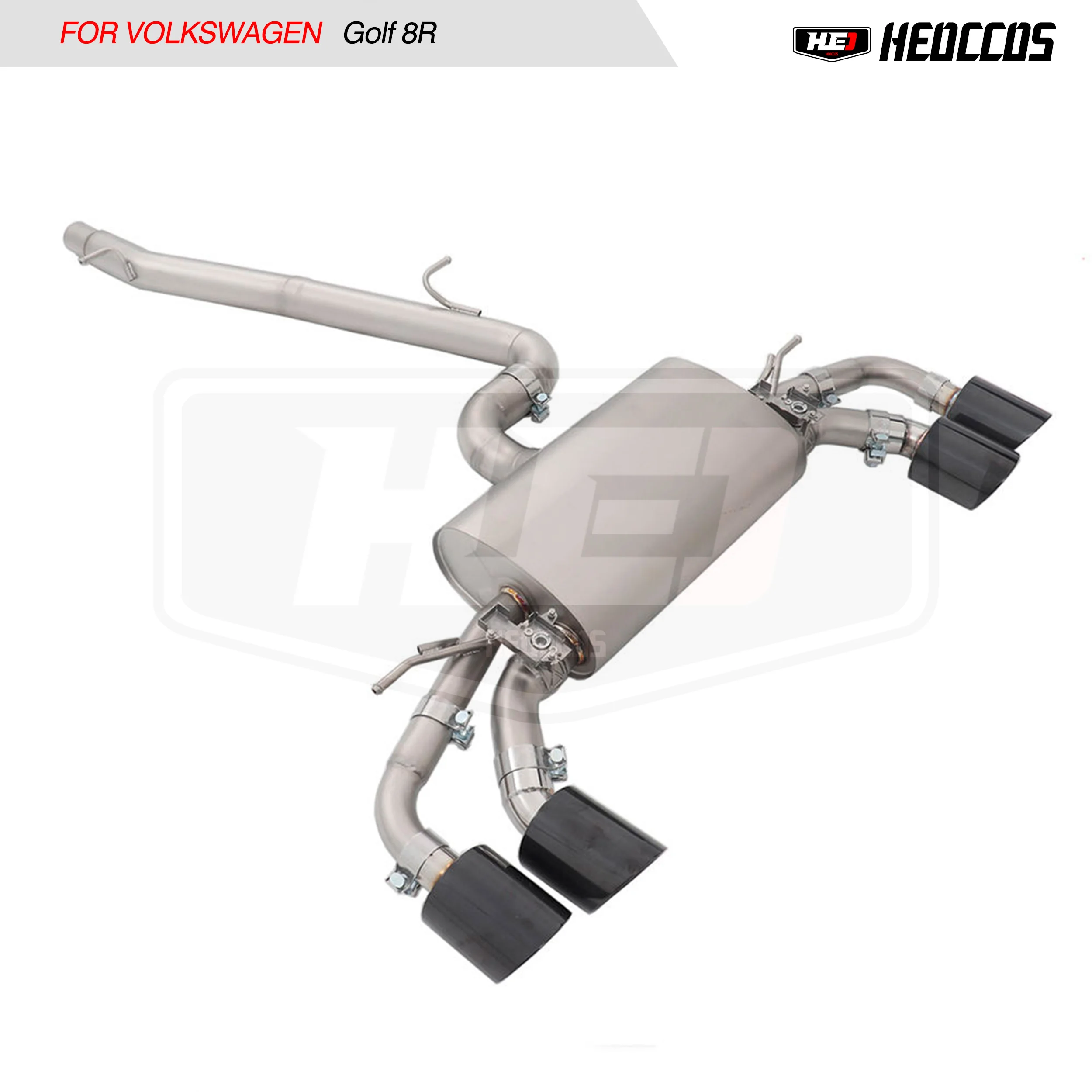 HEO exhaust Catback custom exhaust system for VW Golf 8R exhaust catback with electronic valve