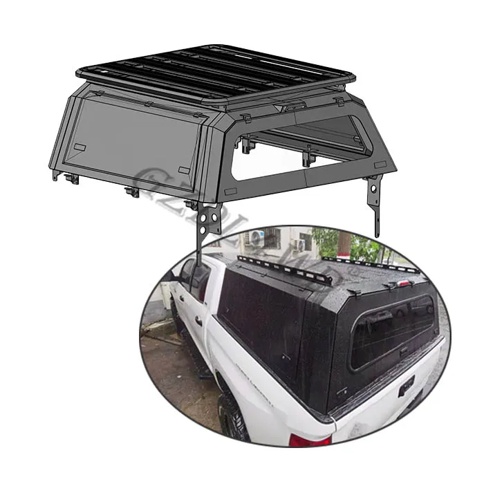 

GZDL4WD 4x4 Steel Single 4 doors Pickup Truck Bed Hardtop Topper Canopy for ranger / hilux /np300