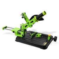 Drillpro Universal Angle Grinder Stand Adjustable Cutting Base Fits 110/115/125mm Grinder Disc 30mm Max Depth Woodworking Tool