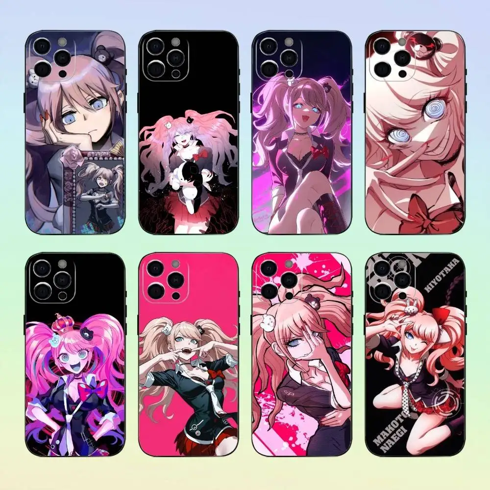

J-Junko Anime e-EnoshimaS Phone Case For iPhone 17, 16,15,14,13,12,11, Others Soft Silicone Black Cover