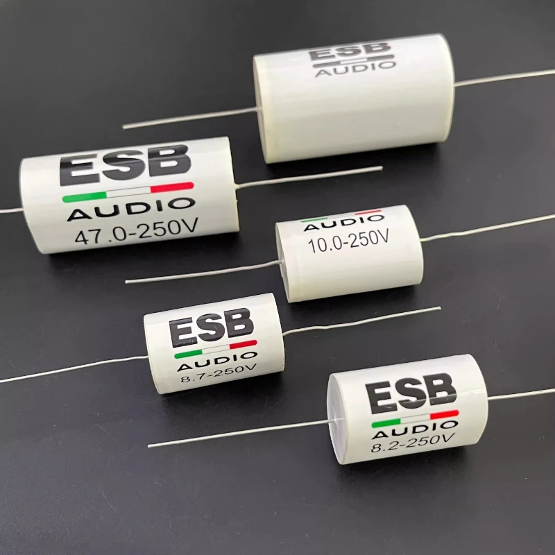 1PCS ESB AUDIO 8.2UF 10UF 47UF 90UF 250V Copper Foot Car Audio Capacitor