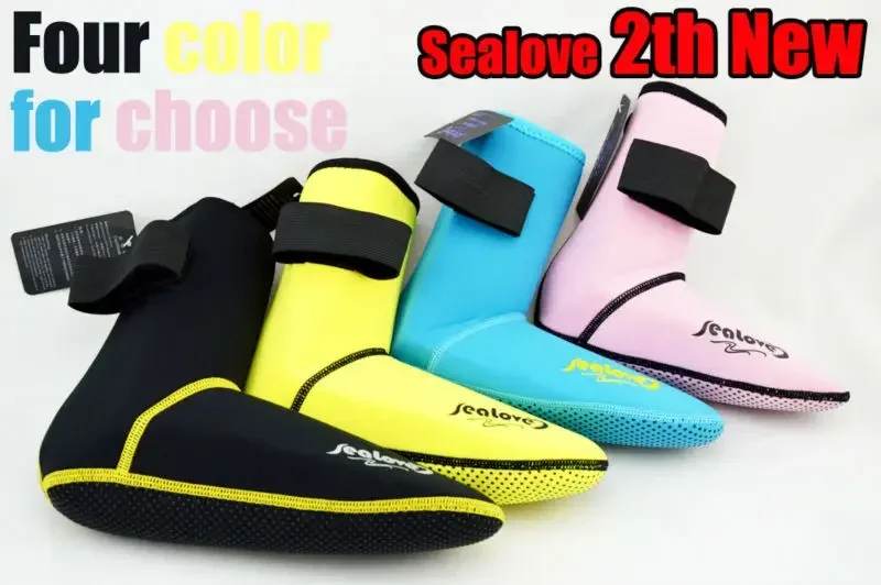 3mm Neoprene Snorkeling Shoes Scuba Diving Socks Beach Boots Wetsuit Prevent Scratches Warming Non-slip Winter Swimming Seaside