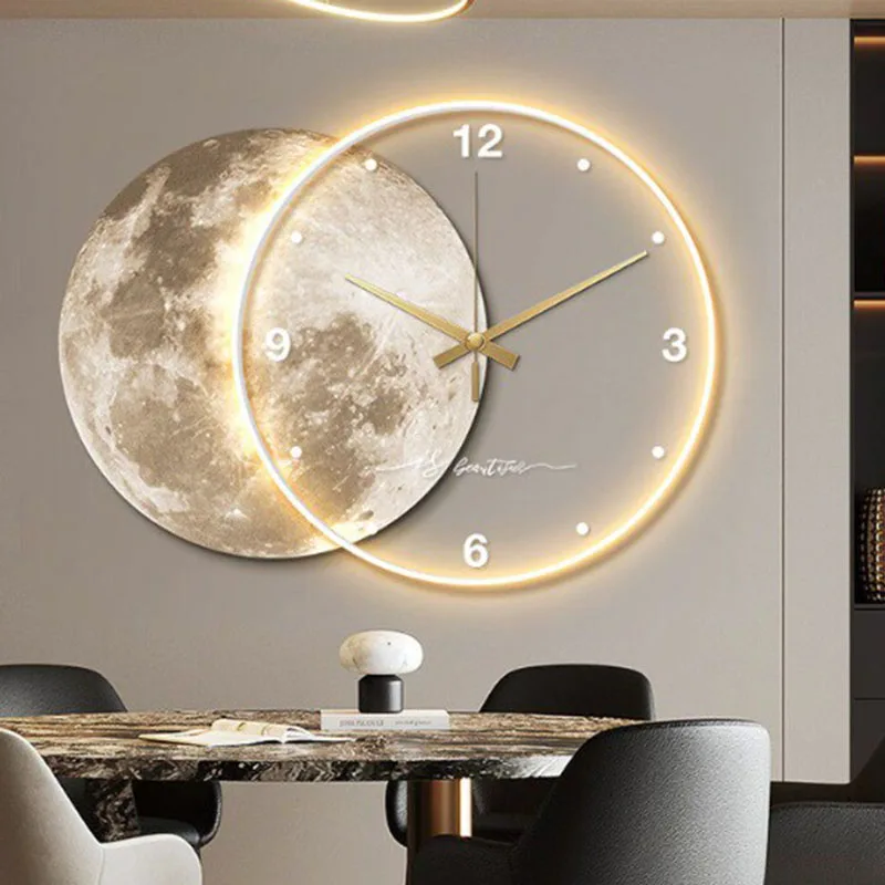 Esthetic Led Clock Wall Design Fashion Digital Aesth Bedrooms Silent Wall Clocks Living Room Minimalist Wanduhr Home Decoration
