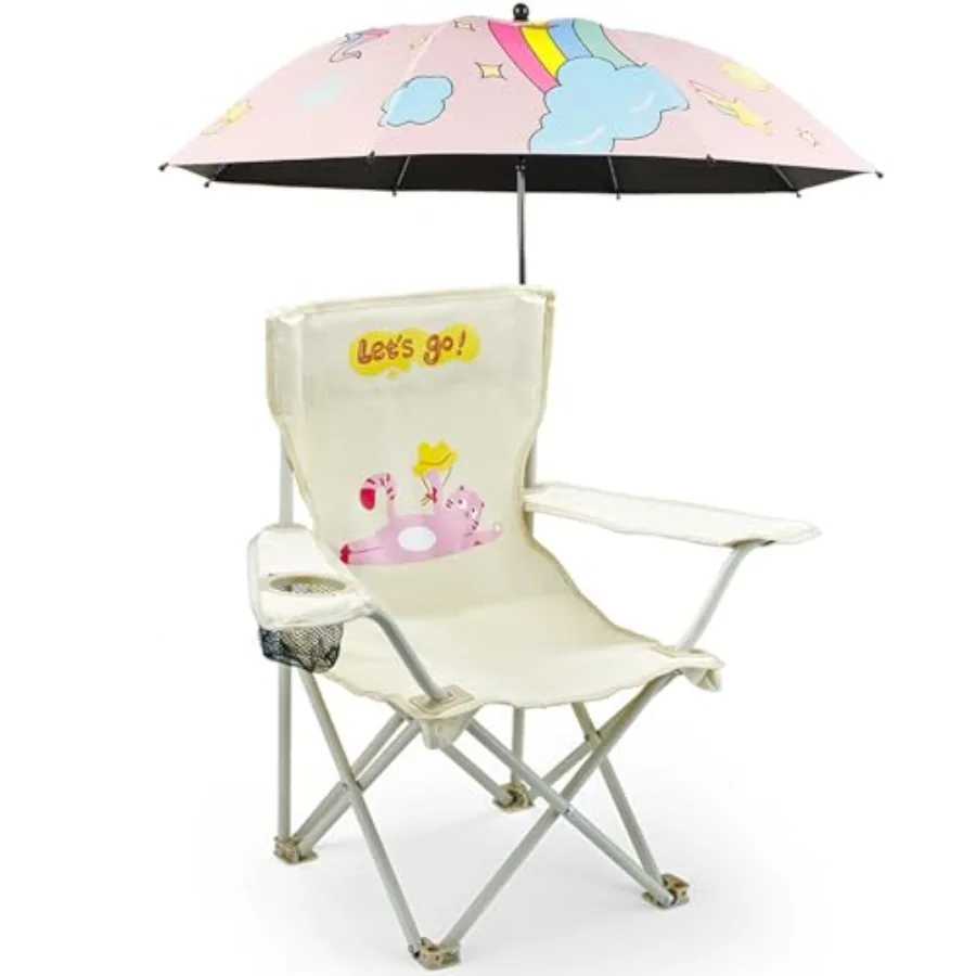 

Beach Folding Camping Chair - Camping Chair with Outdoor Umbrella - Lightweight and Sturdy - for Beach Outdoor Camping Picnic