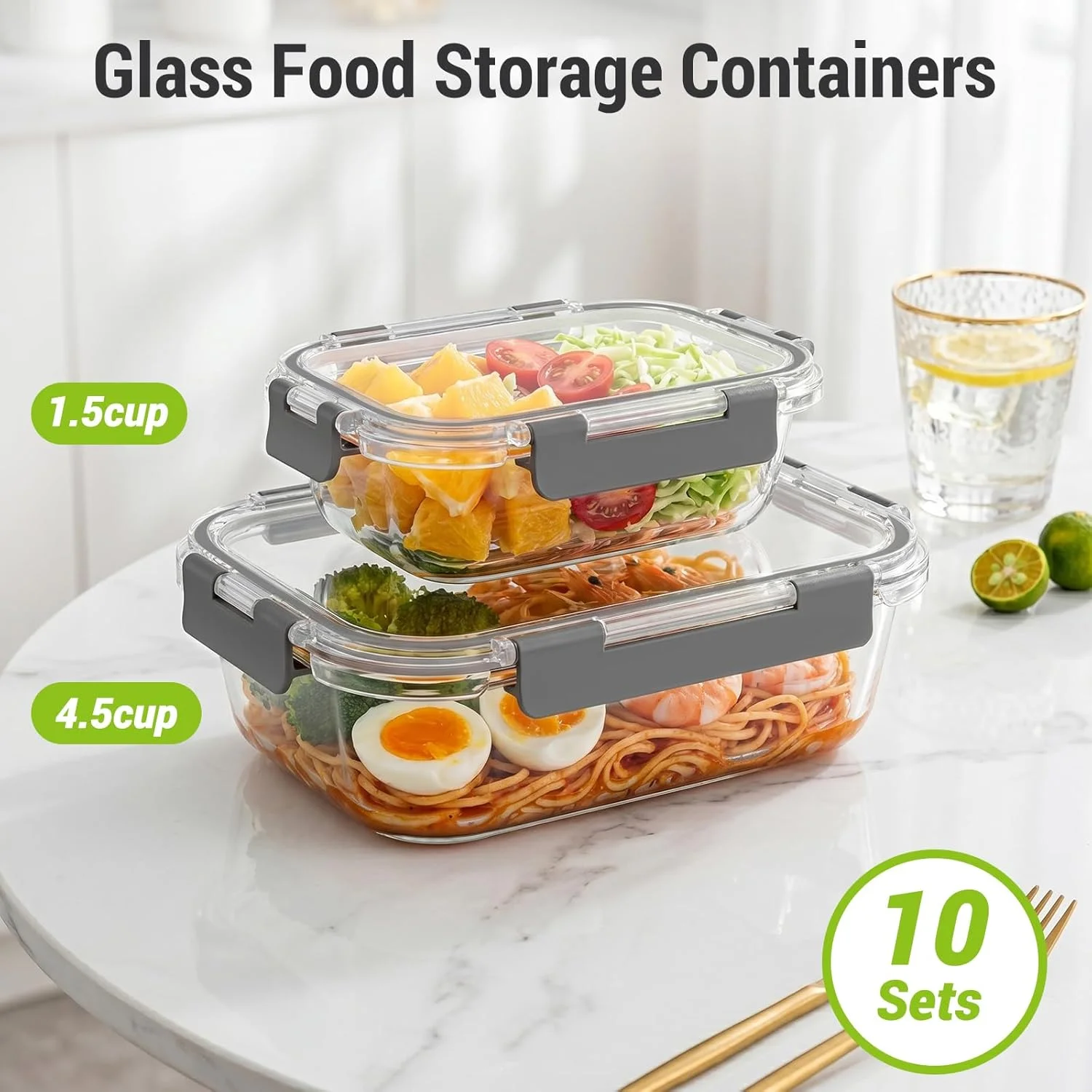 10 наборов (20 штук) серых сте – обзор и цена Meal Prep Kit