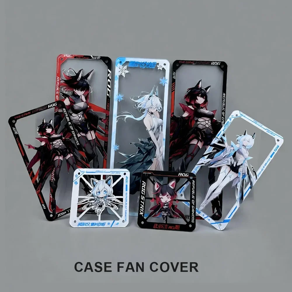 

Computer Case Fan Cover Casing 12cm Personalized Decoration PC Cooling Protective Housing Dustproof Desktop Universal