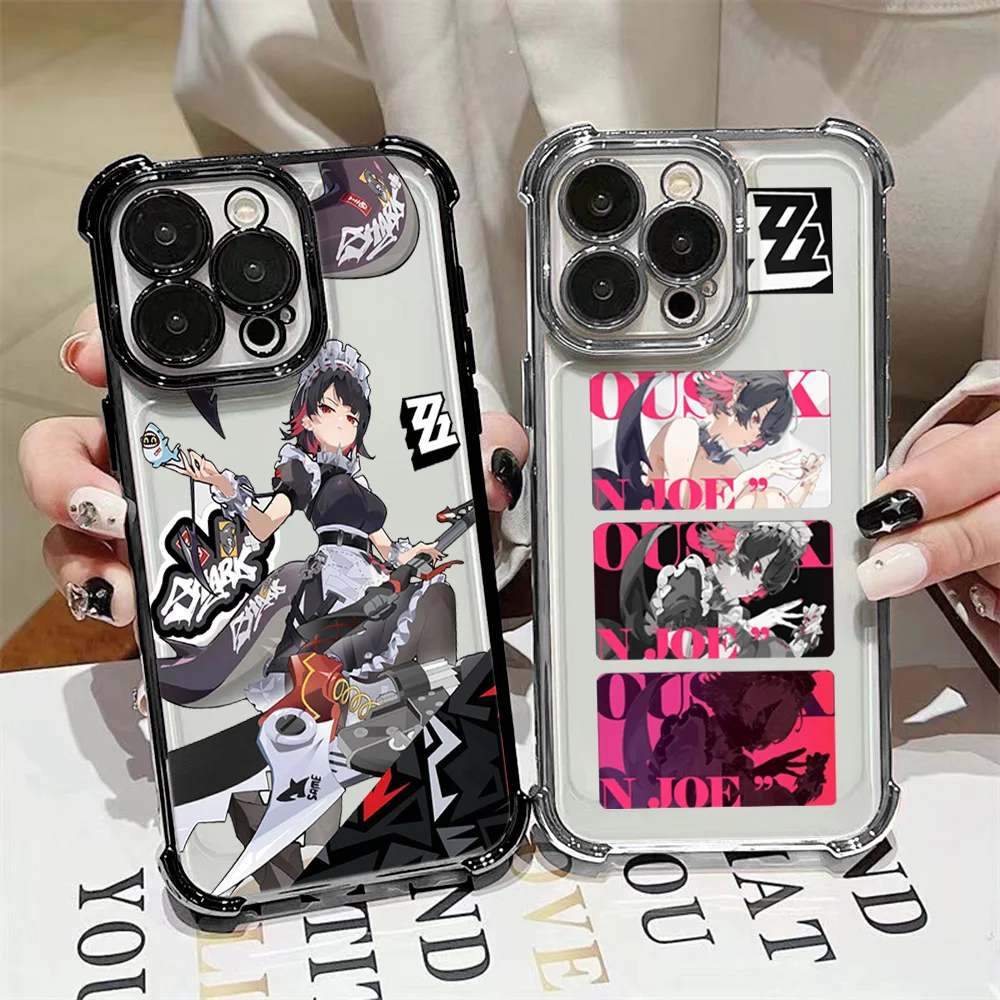 Zenless Zone Zero Ellen Joe Plating Phone Case For Samsung S26 S25 S24 S23 S22 FE Note20 Edge Plus Ultra 4G 5G Anti Fall Airbag