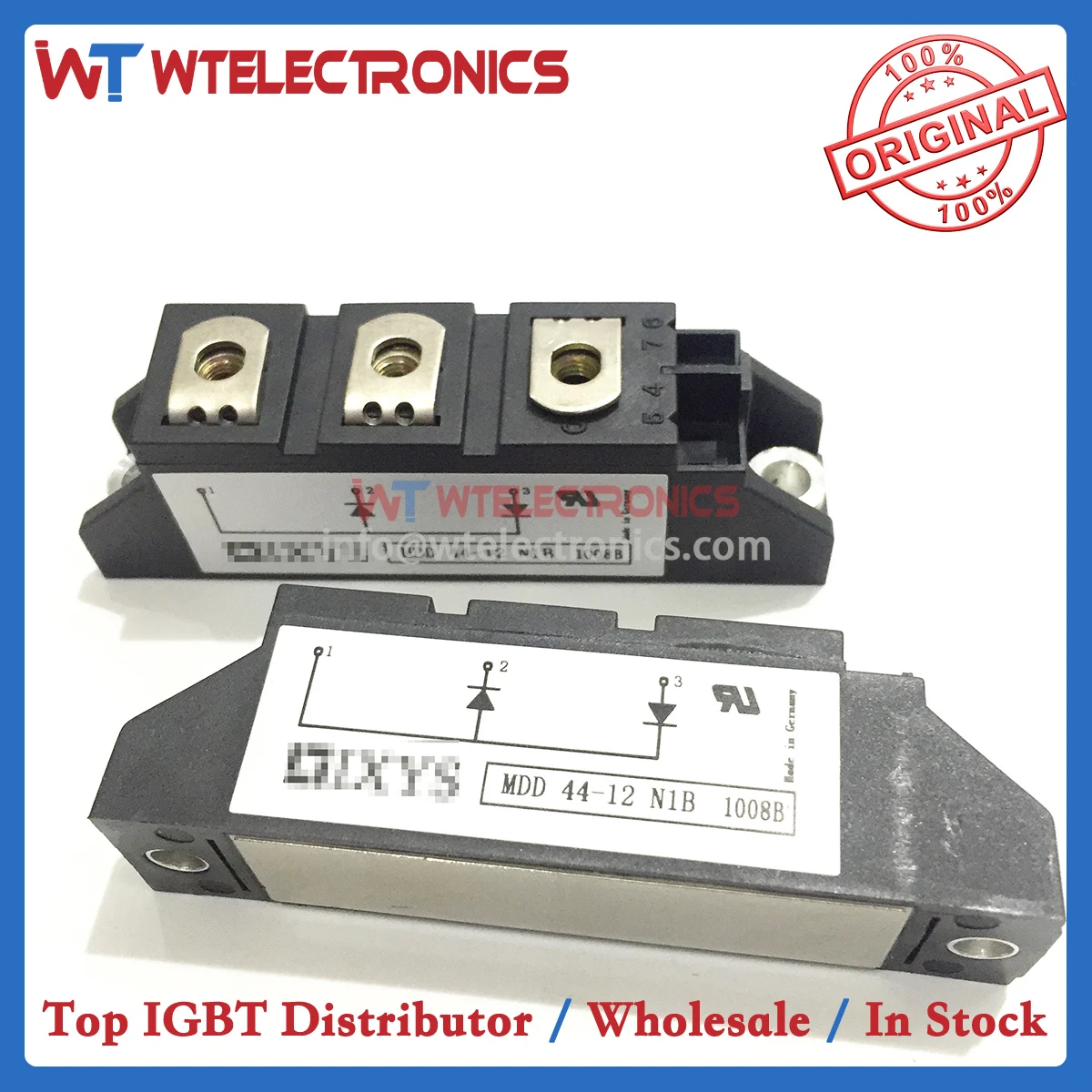

Genuine MDD44-12N1B Diode Module MDD44 12N1B MDD4412N1B