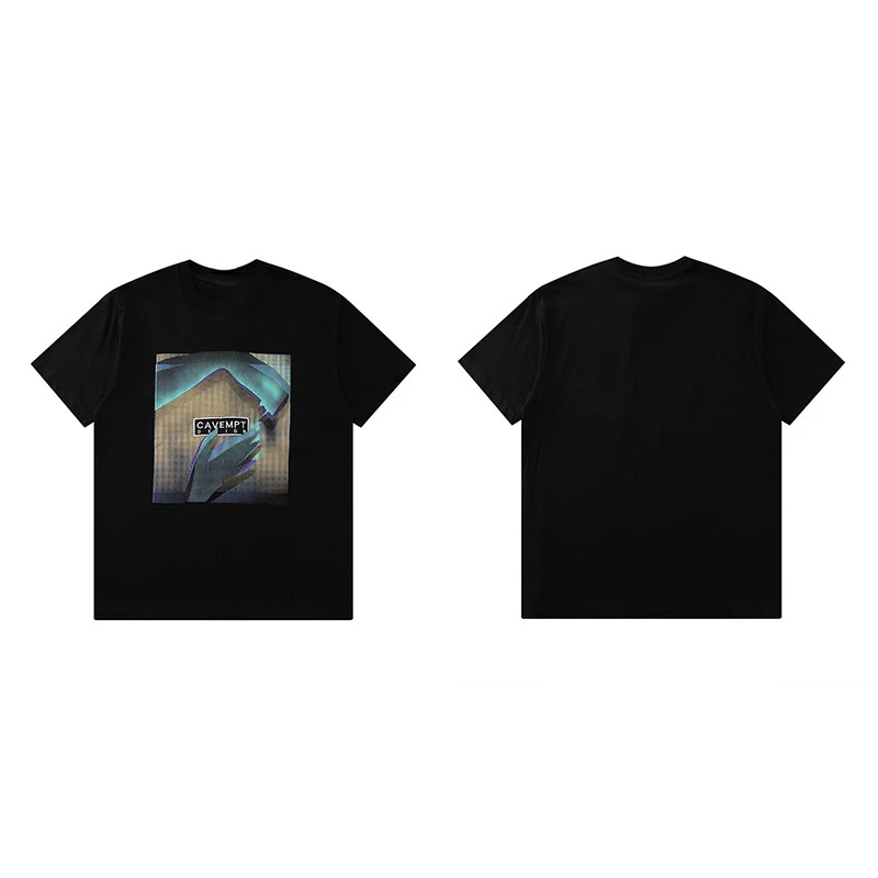2026 LIFE Japanese CAVEMPT Trendy Brand CE Short-sleeved Cross-shaped Sunflower-printed Men and Women Couple T-shirt