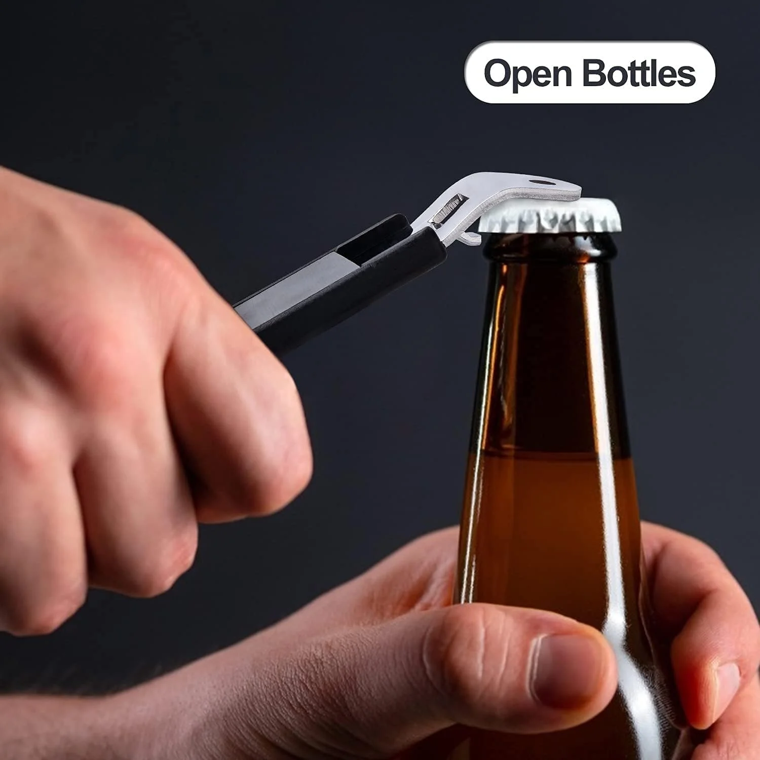3 Pieces Magnetic Bottle Openers, Can Openers Can Tappers, Classic Portable Stainless Steel Opener for Beers Cans Beverages